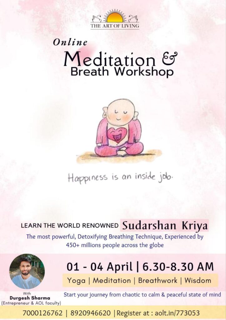 Online meditation and breath workshop