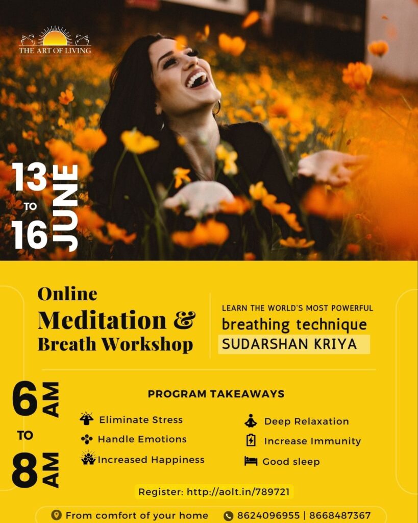 Online meditation and breath workshop