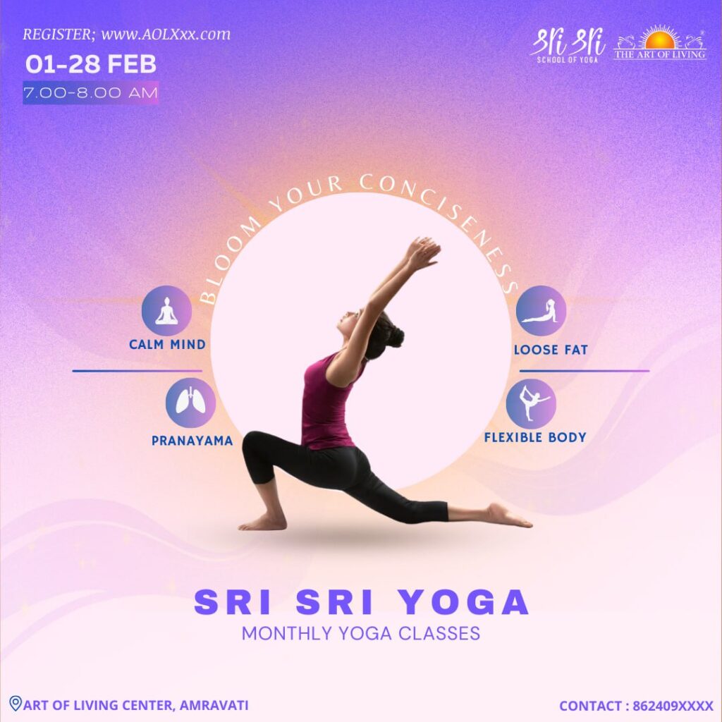 Sri Sri Yoga Monthly Classes